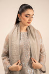 3 Piece Embroidered Organza Suit