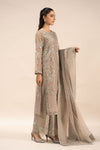 3 Piece Embroidered Organza Suit