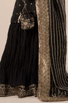 3 Piece Embroidered Raw Silk Suit