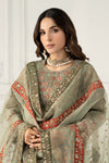 3 Piece Embroidered Organza Suit