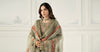 3 Piece Embroidered Organza Suit