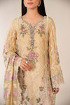 3 Piece Embroidered Chiffon Suit