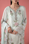 3 Piece Embroidered Chiffon Suit