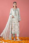 3 Piece Embroidered Chiffon Suit