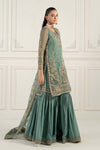 3 Piece Embroidered Organza Suit