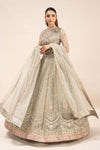 3 Piece Embroidered Organza Suit