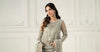 3 Piece Embroidered Raw Silk Suit