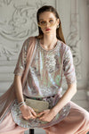 3 Piece Embroidered Chiffon Suit
