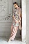 3 Piece Embroidered Chiffon Suit