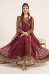 3 Piece Embroidered Organza Suit