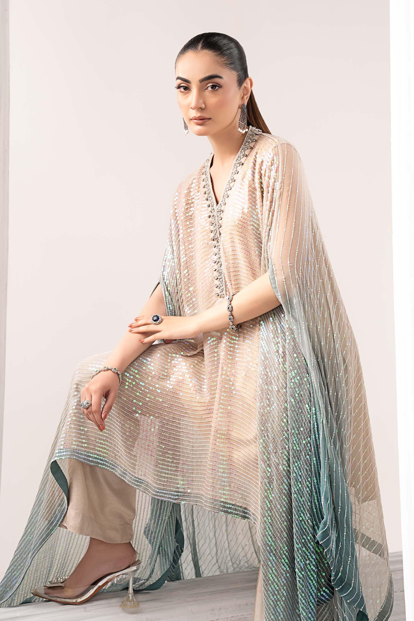 3 Piece Embroidered Chiffon Suit