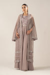 3 Piece Embroidered Organza Suit