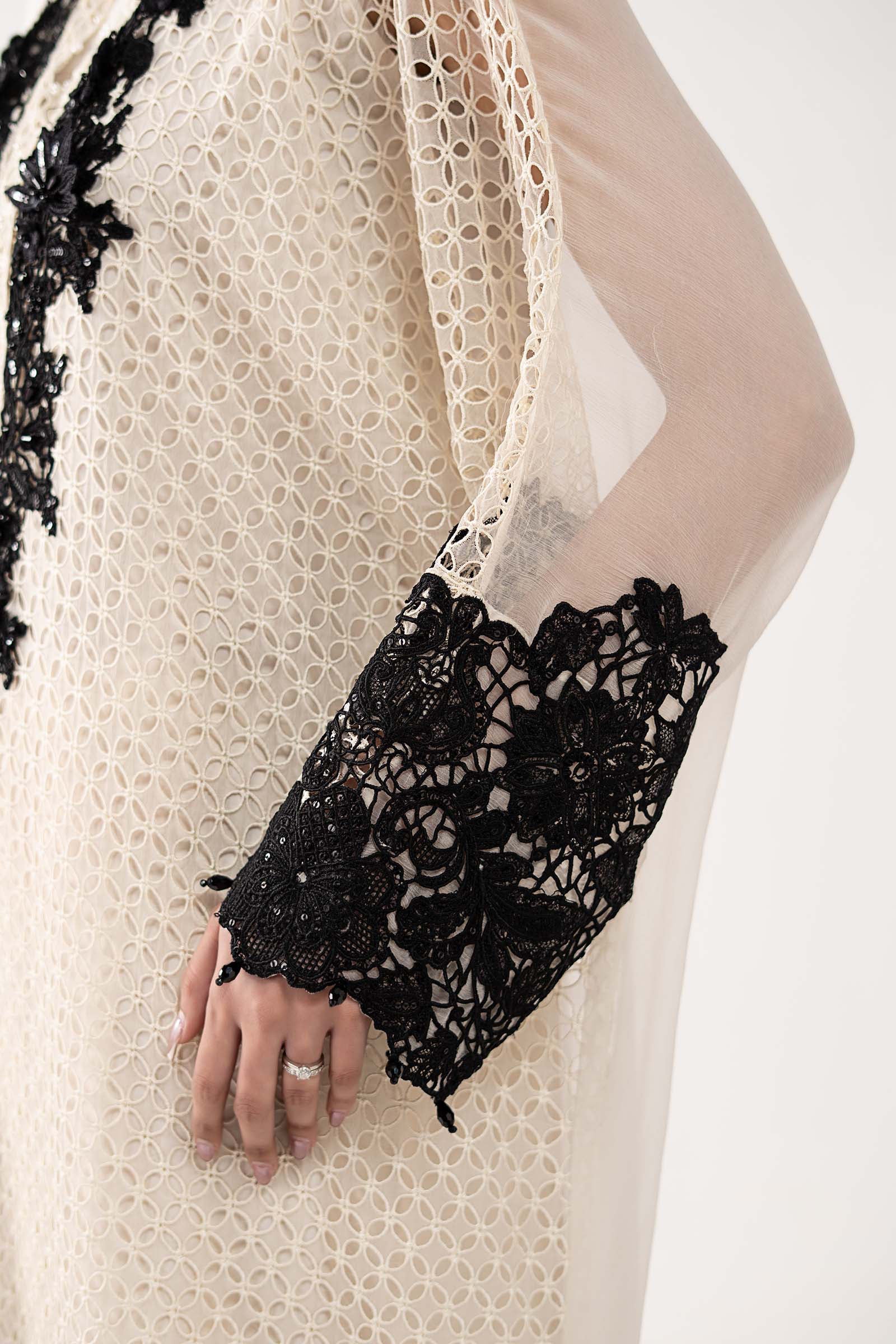 3 Piece Embroidered Chiffon Suit