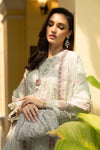 3 Piece Embroidered Raw Silk Suit