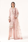 3 Piece Embroidered Raw Silk Suit