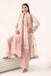 3 Piece Embroidered Raw Silk Suit