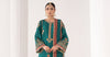 3 Piece Embroidered Raw Silk Suit