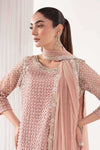 3 Piece Embroidered Organza Suit