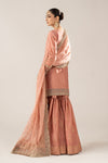 3 Piece Embroidered Raw Silk Suit