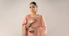 3 Piece Embroidered Raw Silk Suit