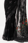 Embroidered Chiffon Saree