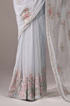 Embroidered Chiffon Saree