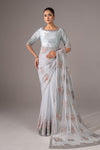 Embroidered Chiffon Saree