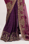 Embroidered Chiffon Saree