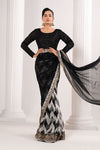 Embroidered Chiffon Saree