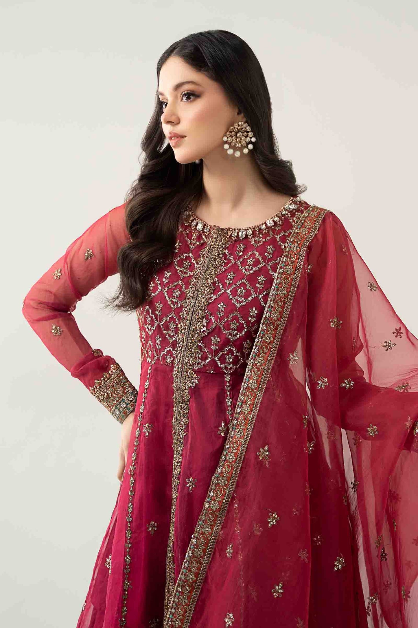 3 Piece Embroidered Suit