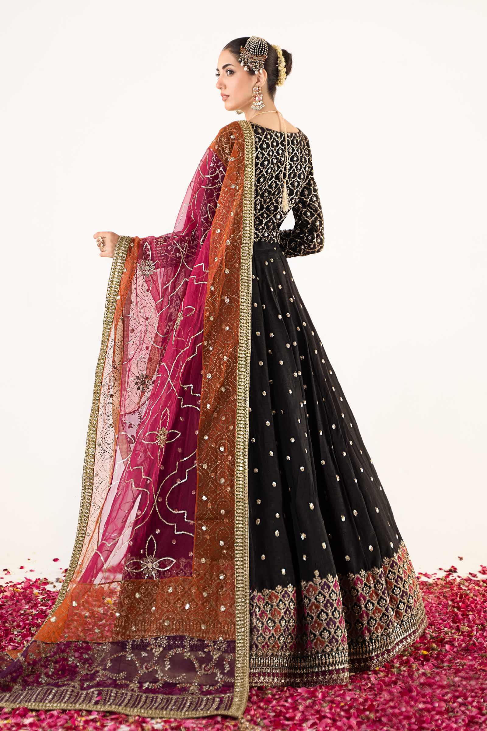 3 Piece Embroidered Raw Silk Suit