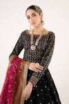 3 Piece Embroidered Raw Silk Suit