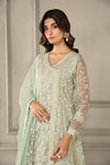 3 Piece Embroidered Organza Suit