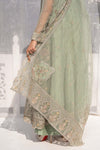 3 Piece Embroidered Organza Suit