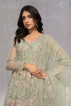 3 Piece Embroidered Organza Suit