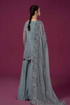 3 Piece Embroidered Organza Suit