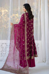 3 Piece Printed Raw Silk Suit
