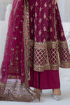 3 Piece Printed Raw Silk Suit