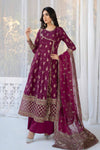 3 Piece Printed Raw Silk Suit