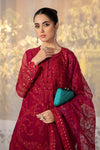 3 Piece Embroidered Organza Suit
