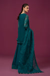3 Piece Embroidered Organza Suit