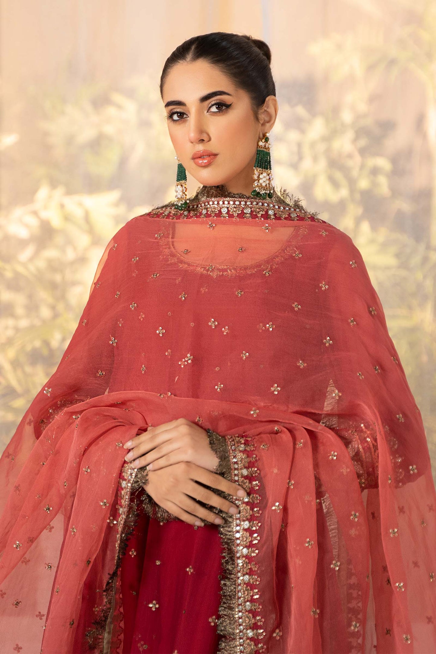 3 Piece Dyed Chiffon Suit
