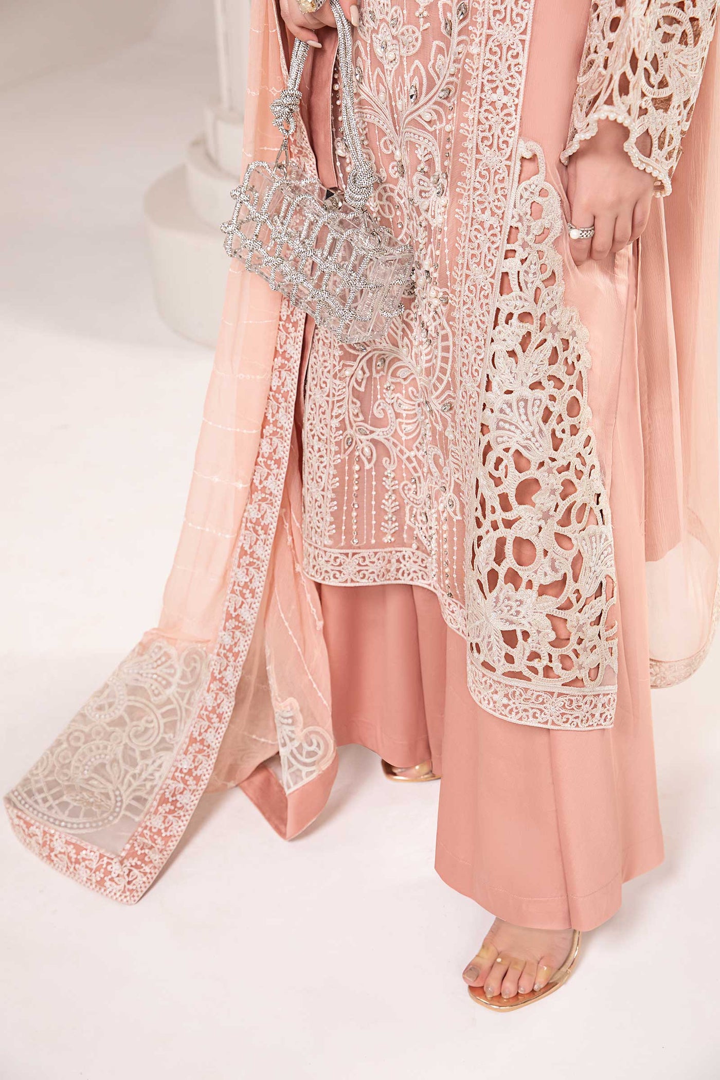 3 Piece Embroidered Chiffon Suit | SF-EF24-67
