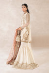 3 Piece Embroidered Bamber Raw Silk Suit
