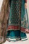 3 Piece Printed Organza Suit