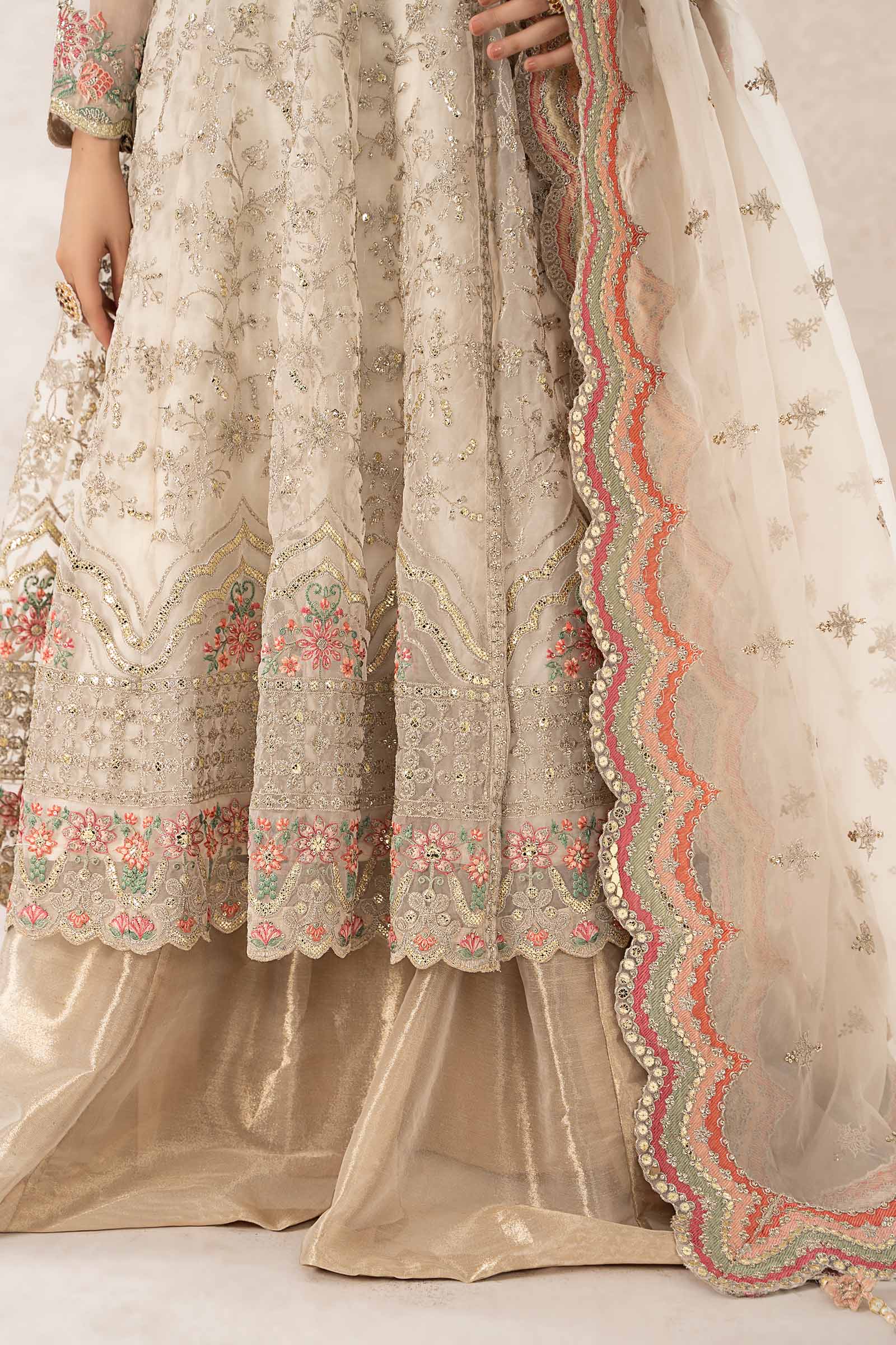 3 Piece Embroidered Organza Suit