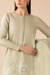 3 Piece Embellished Raw Silk Suit