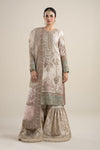 3 Piece Embroidered Bamber Raw Silk Suit