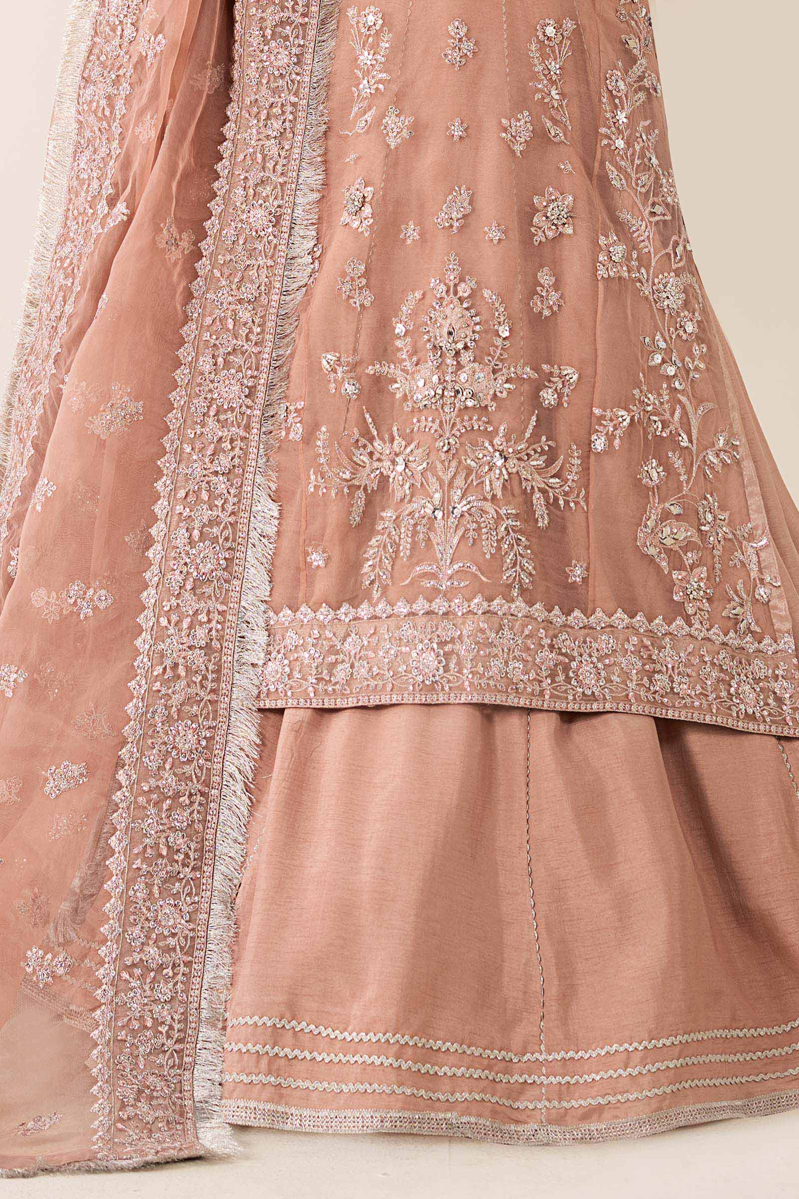 3 Piece Embroidered Organza Suit