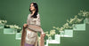 3 Piece Embroidered Silk Cotton Net Suit